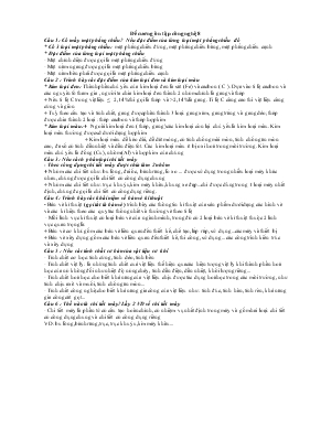 Đề cương ôn tập Công nghệ 8